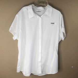 Columbia | PFG White Fishing Shirt Men’s 2X/2TF